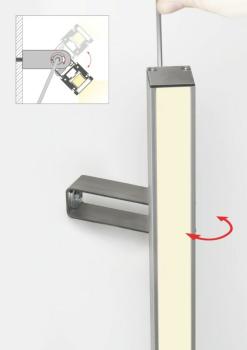 Befestigungsclip HR-OPTI-90 Silber